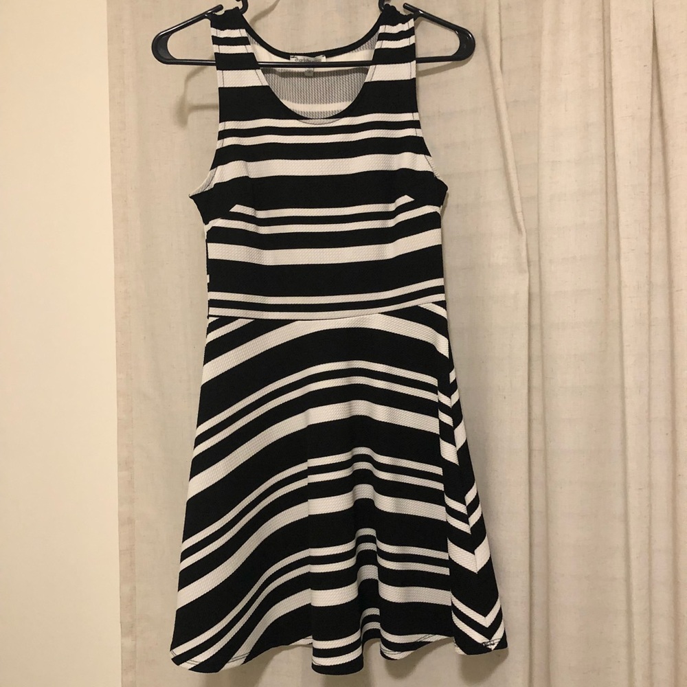 Black & White Stripe skater dress